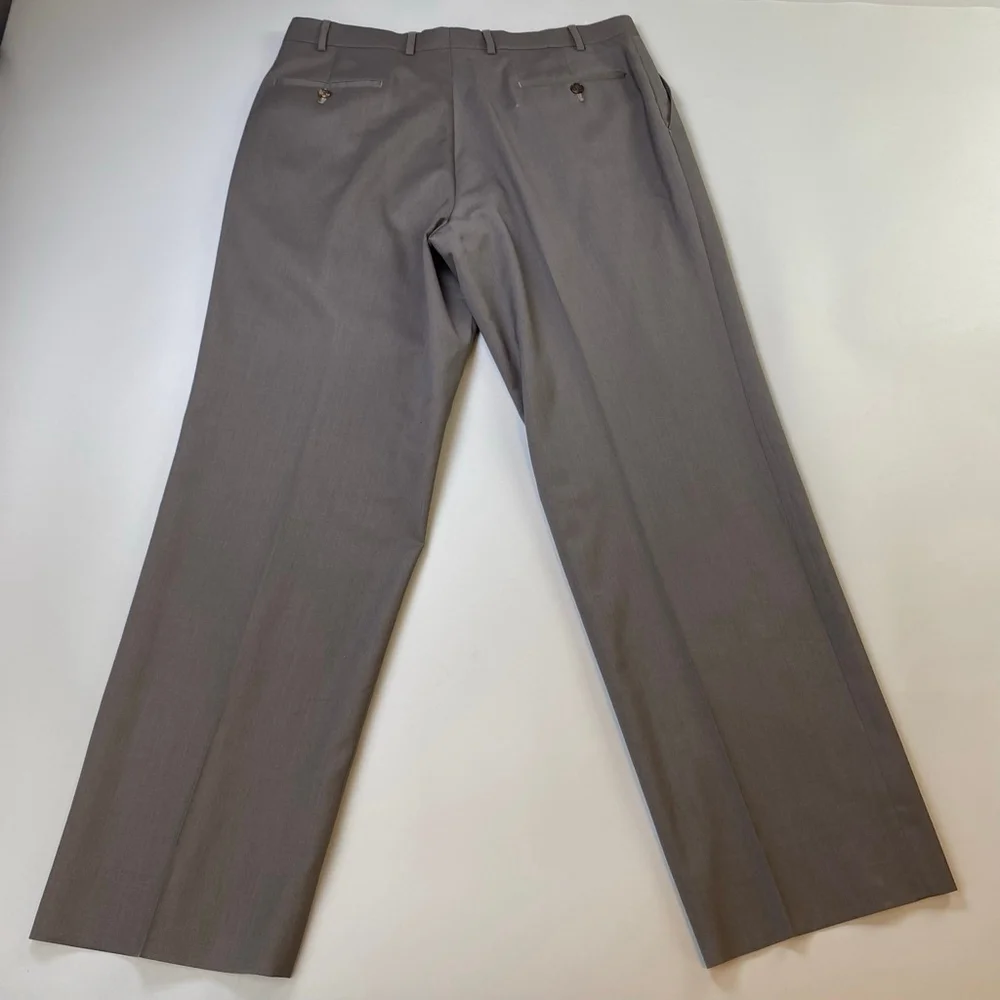 JOSEPH ABBOUD Dress Pants Mens 36R Brown 100% Wool Vintage Classic Business